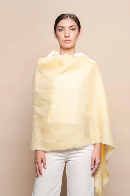 Classic Linen & Baby Alpaca Shawl
