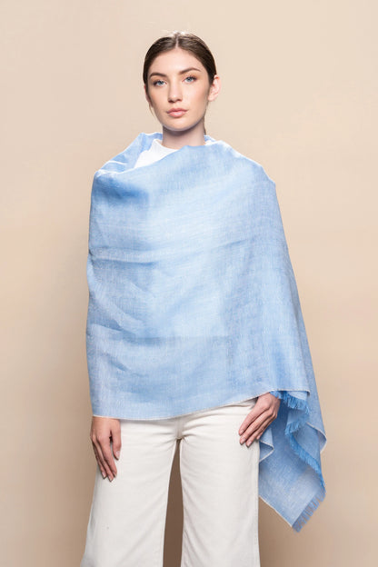 Classic Linen & Baby Alpaca Shawl