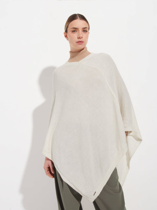 Almendra Baby Alpaca Poncho