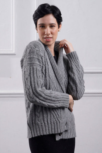 Kara Short Cable Knit Cardigan