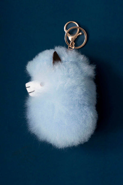Fluffy Alpaca Fur Keychain
