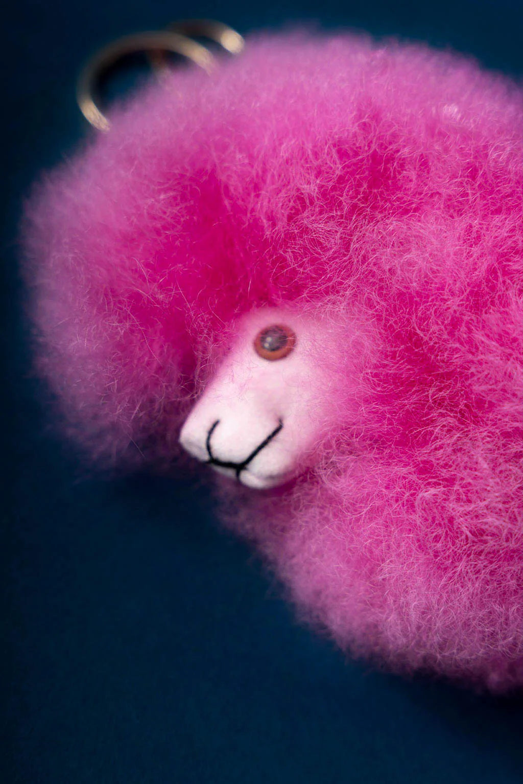 Fluffy Alpaca Fur Keychain