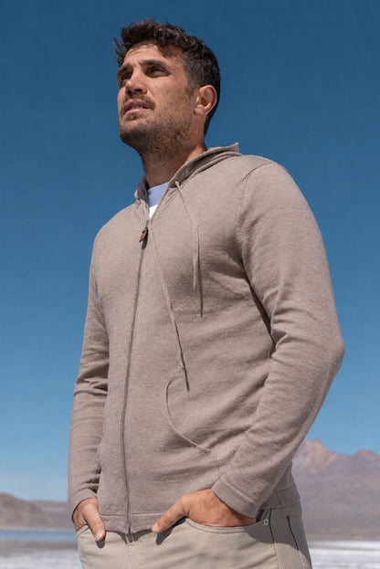 Lightweight Baby Alpaca Hoodie