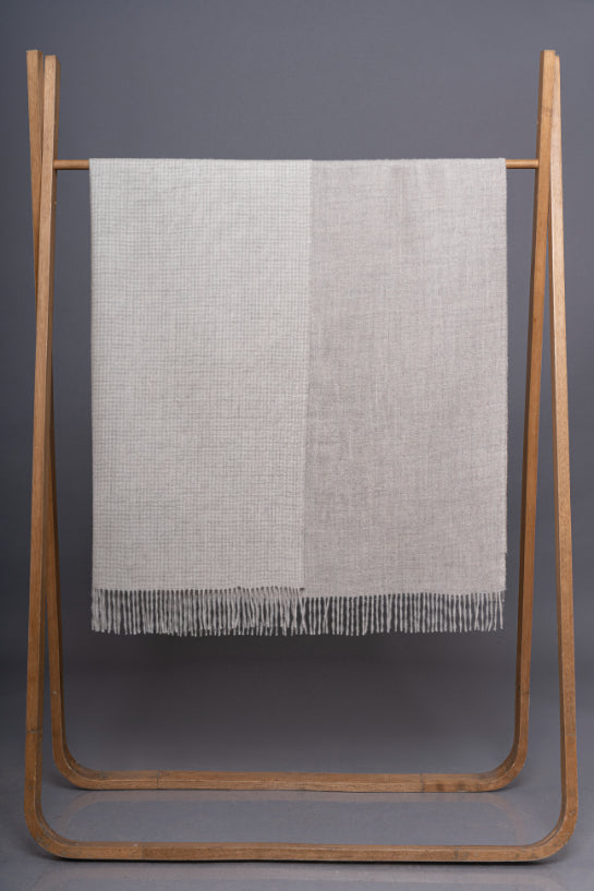 Double Face Baby Alpaca Blanket
