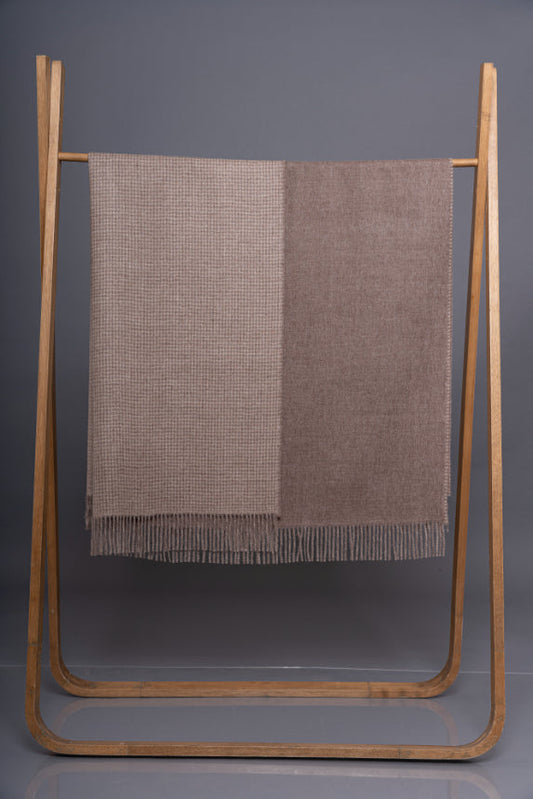 Double Face Baby Alpaca Blanket