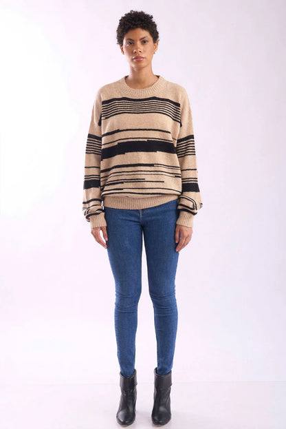 Marissa Crew-Neck Baby Alpaca Sweater