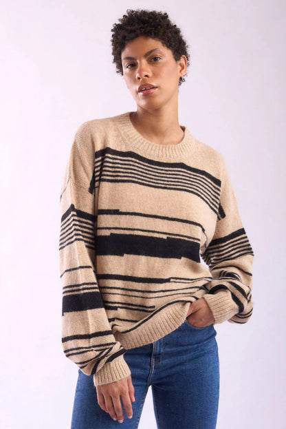 Marissa Crew-Neck Baby Alpaca Sweater