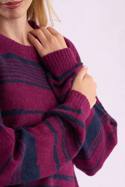 Marissa Crew-Neck Baby Alpaca Sweater