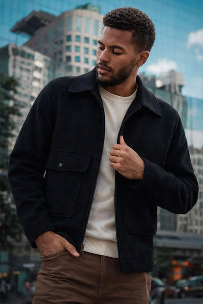 Men's Casual Baby Alpaca Jacket