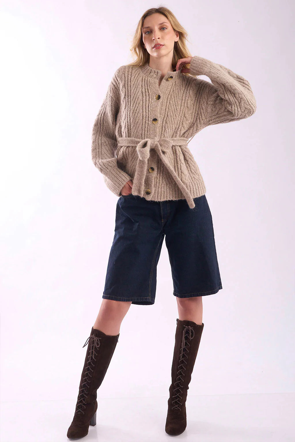 Meredith Alpaca Cardigan