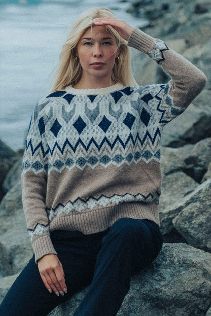 Mika Crew-Neck Baby Alpaca Sweater