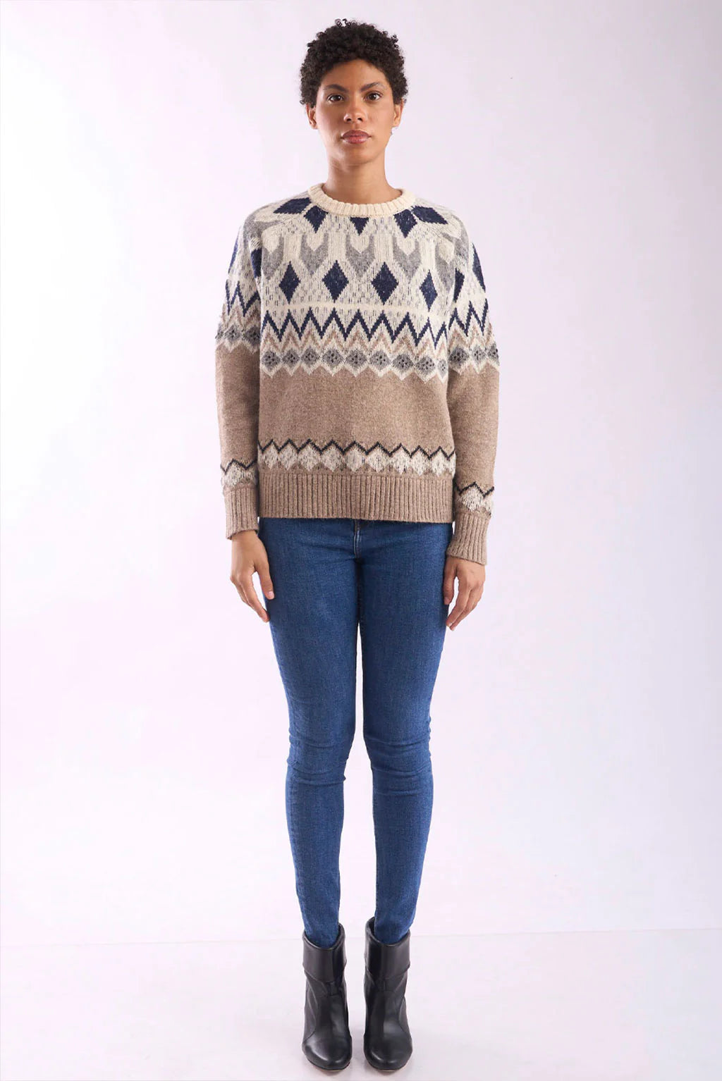 Mika Crew-Neck Baby Alpaca Sweater