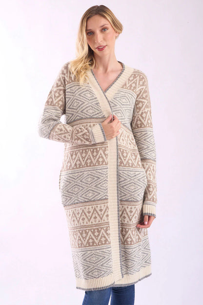 Myra Long Baby Alpaca Cardigan