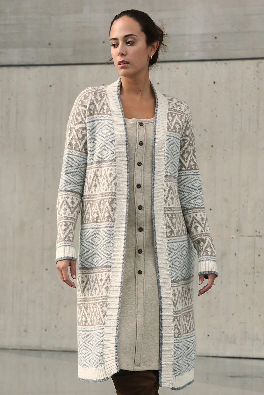 Myra Long Baby Alpaca Cardigan