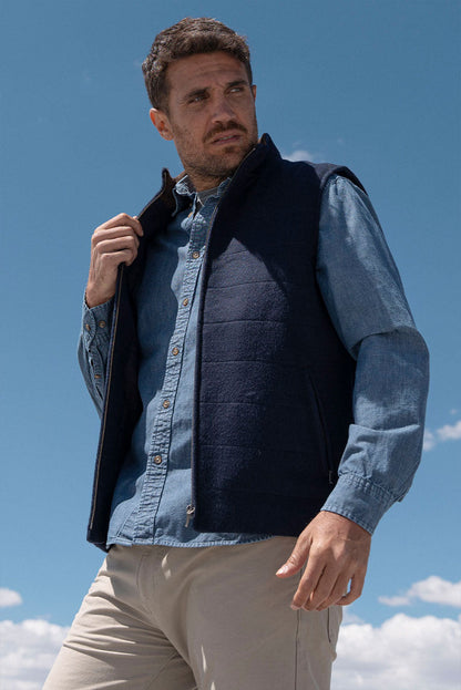Men’s Quilted Baby Alpaca Vest