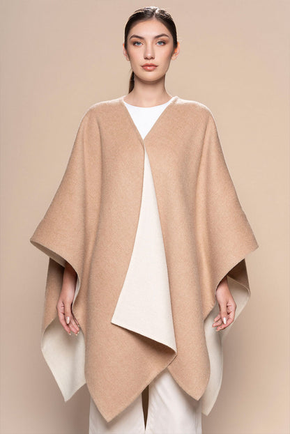 Reversible Baby Alpaca Cape