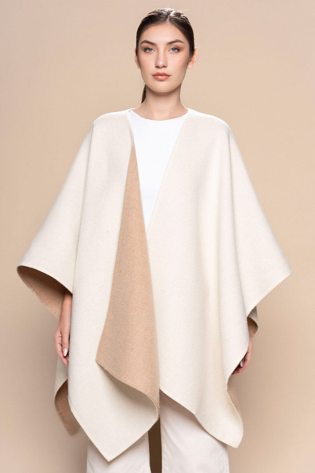 Reversible Baby Alpaca Cape