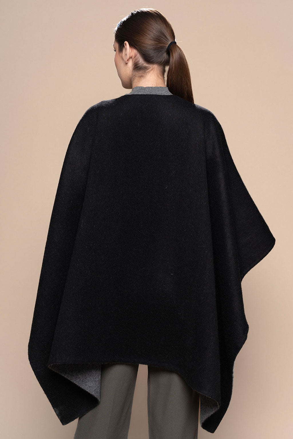 Reversible Baby Alpaca Cape