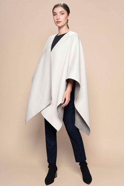 Reversible Baby Alpaca Cape
