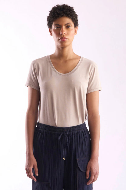 Women's Round-Neck Pima Cotton T-Shirt