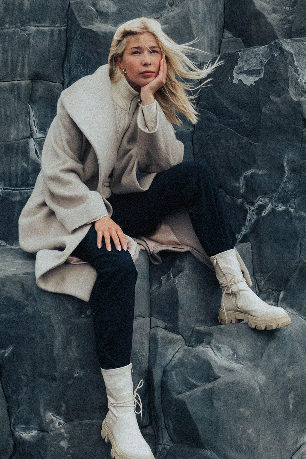 Solange Baby Alpaca Suri Coat