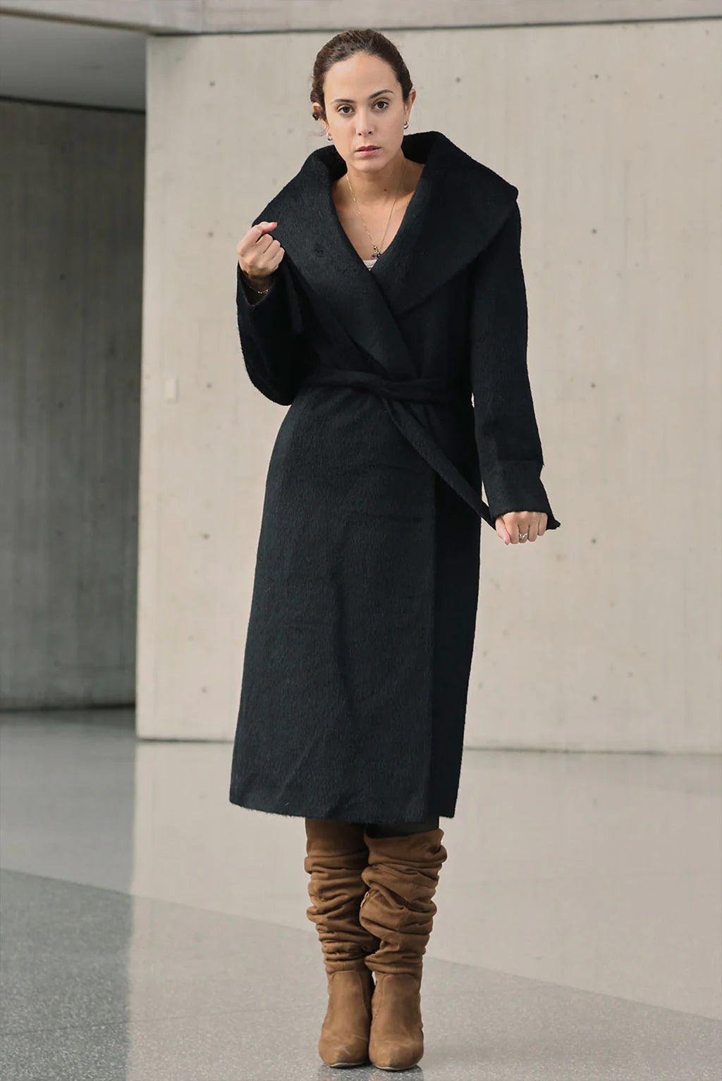 Solange Baby Alpaca Suri Coat