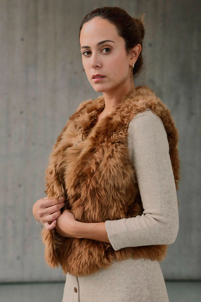 Suri Alpaca Fur Vest