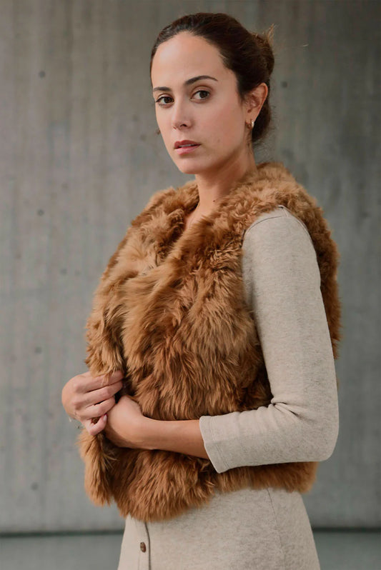 Suri Alpaca Fur Vest