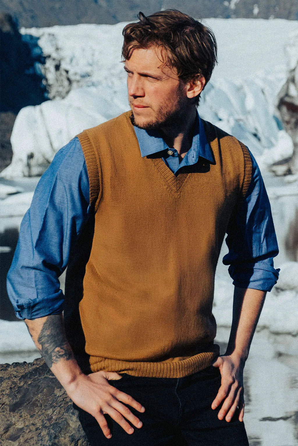 Men's Royal Alpaca Vest