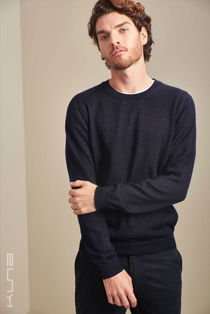 Alaska Crew-Neck Baby Alpaca Sweater