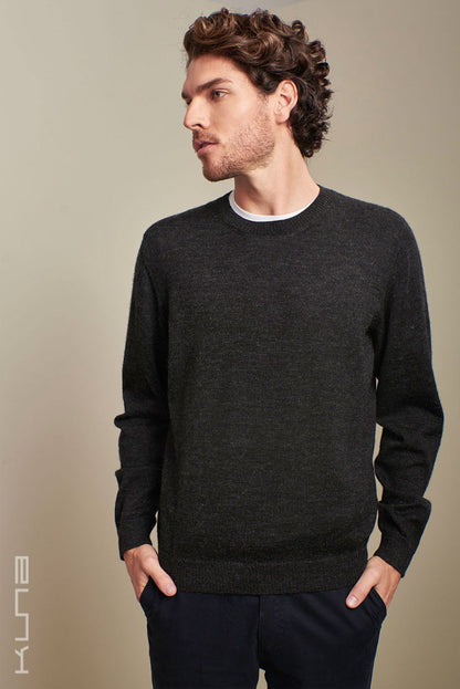 Alaska Crew-Neck Baby Alpaca Sweater