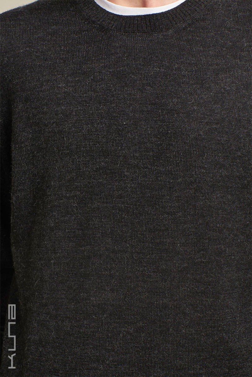 Alaska Crew-Neck Baby Alpaca Sweater
