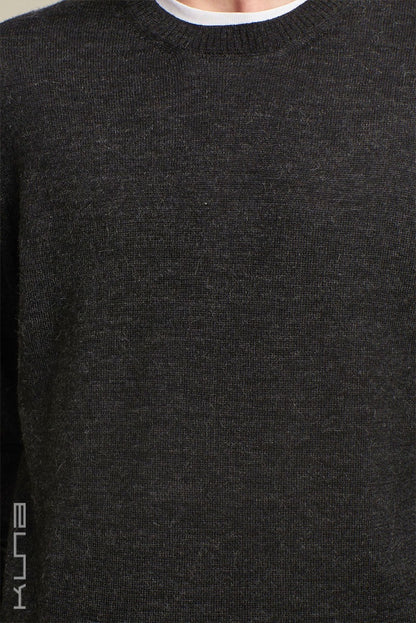 Alaska Crew-Neck Baby Alpaca Sweater