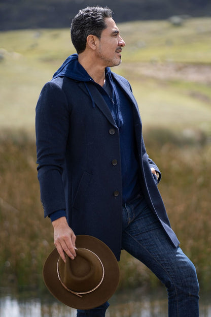 Men's Baby Alpaca Overcoat