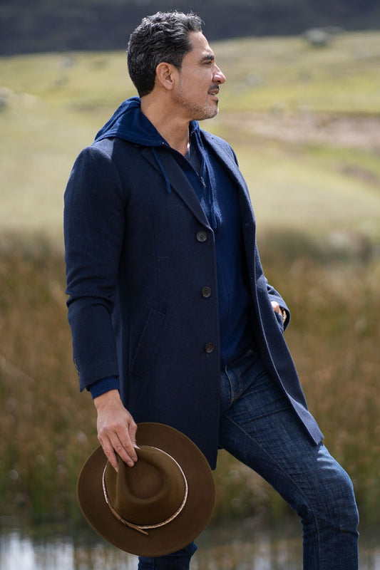 Men's Baby Alpaca Overcoat