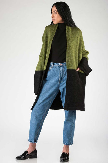 Barbara Long Alpaca Cardigan / Knit Coat
