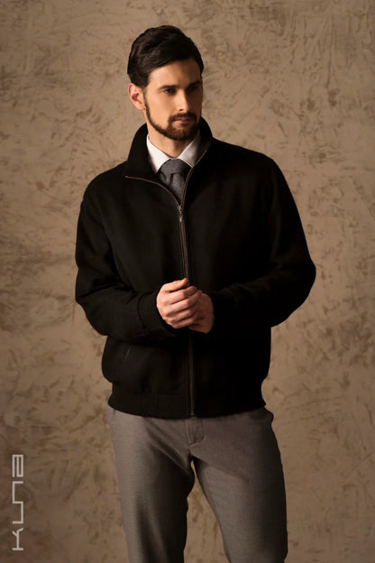 Benedict 100% Vicuña Bomber Jacket