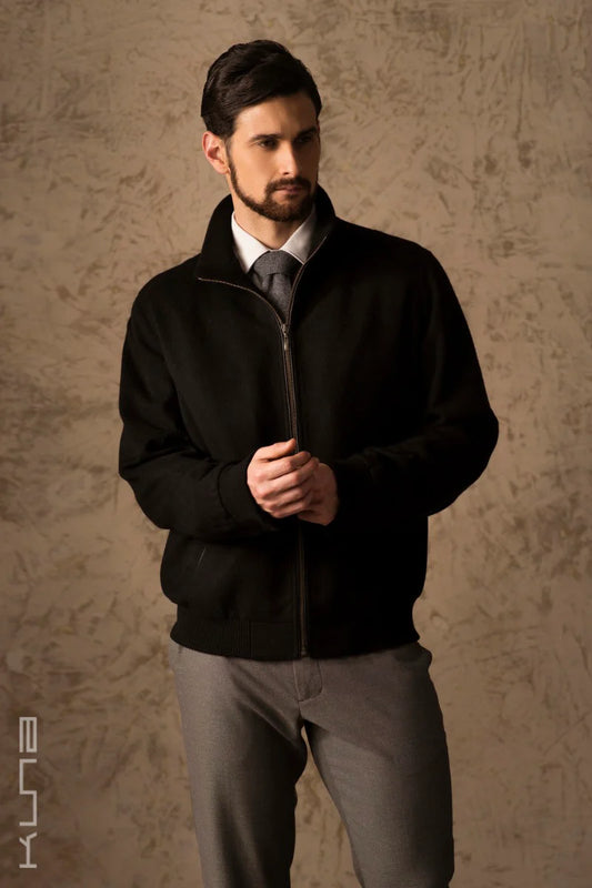 Benedict 100% Vicuña Bomber Jacket