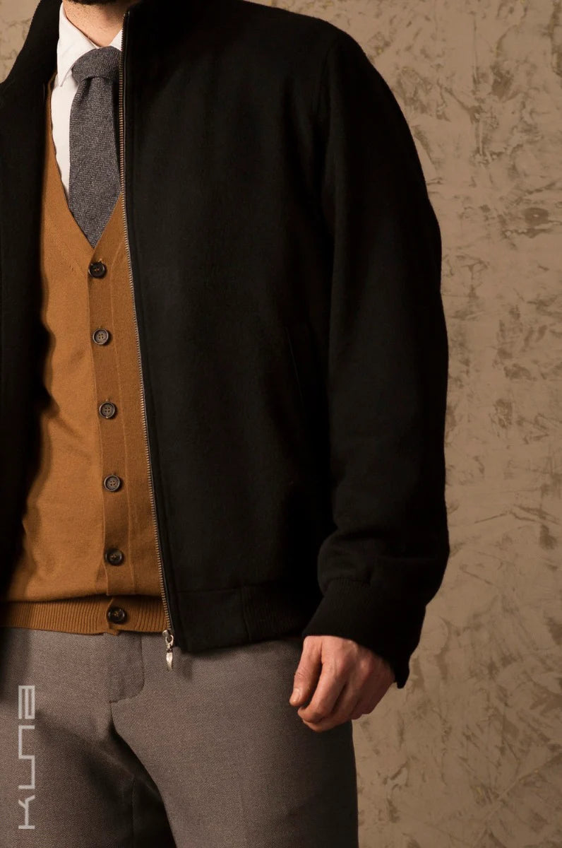 Benedict 100% Vicuña Bomber Jacket