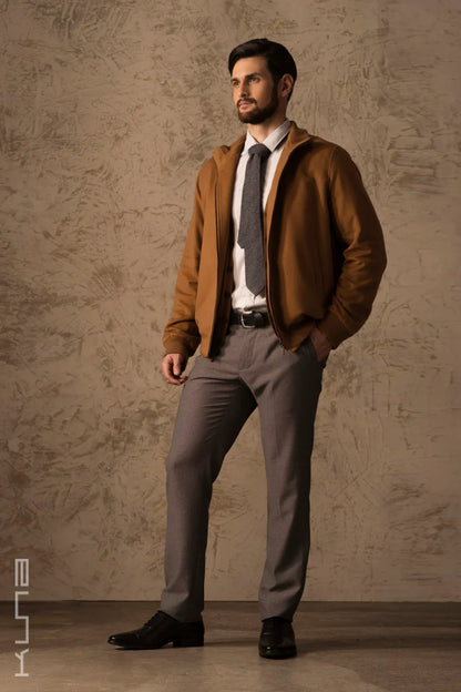 Benedict 100% Vicuña Bomber Jacket