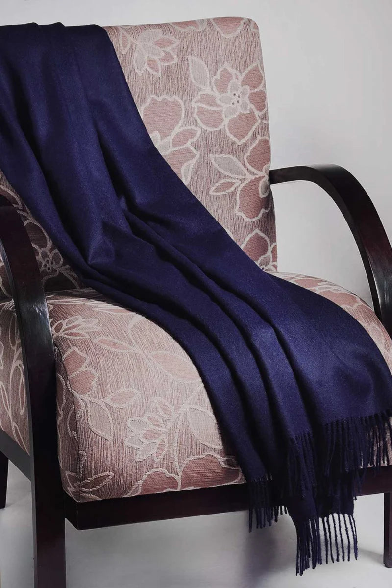 Solid Color 100% Baby Alpaca Blanket Throw