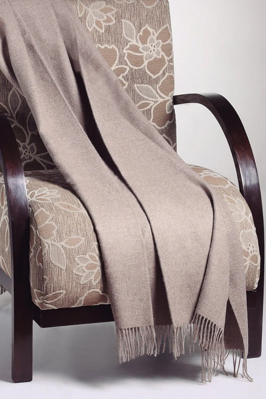 Solid Color 100% Baby Alpaca Blanket Throw
