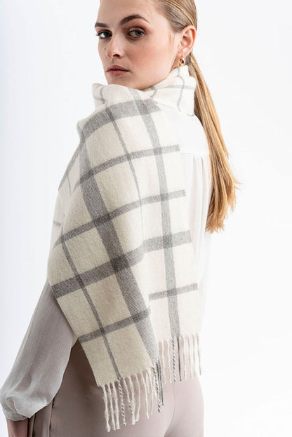 Eco Plaid Baby Alpaca Scarf