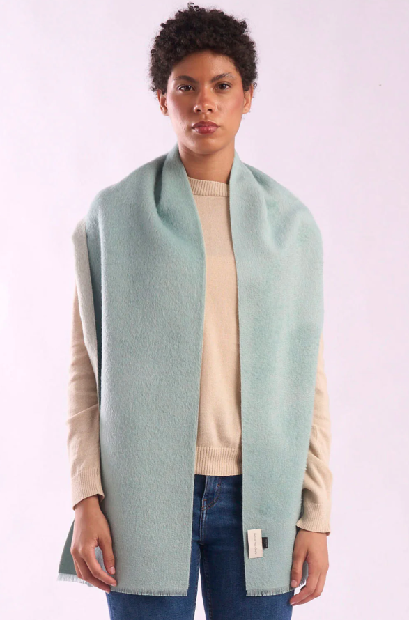 Double-Sided Baby Alpaca Suri Scarf