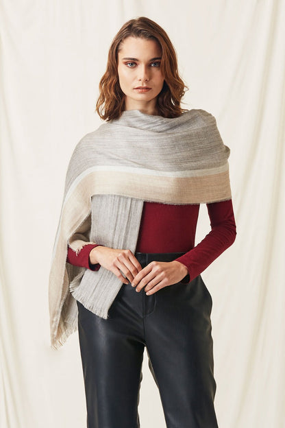 Eco Sateen Baby Alpaca & Silk Shawl