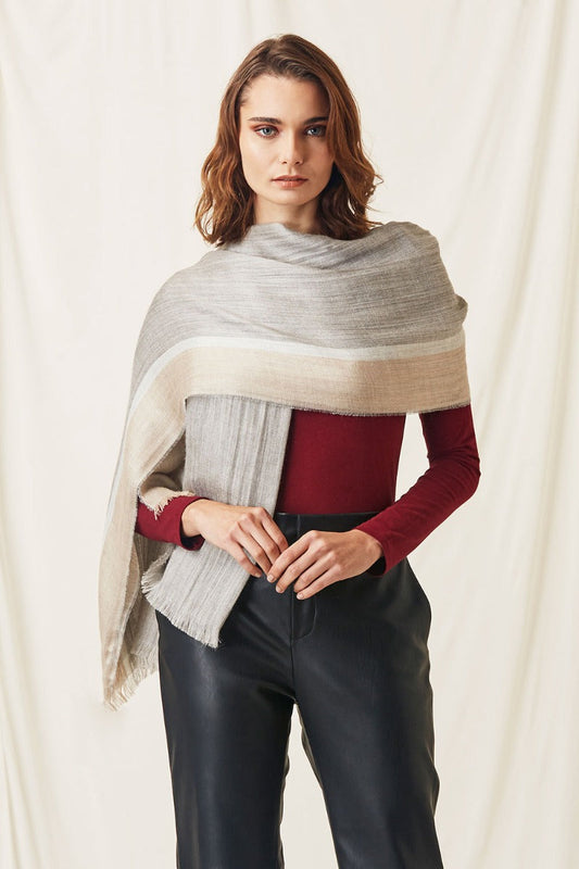 Eco Sateen Baby Alpaca & Silk Shawl