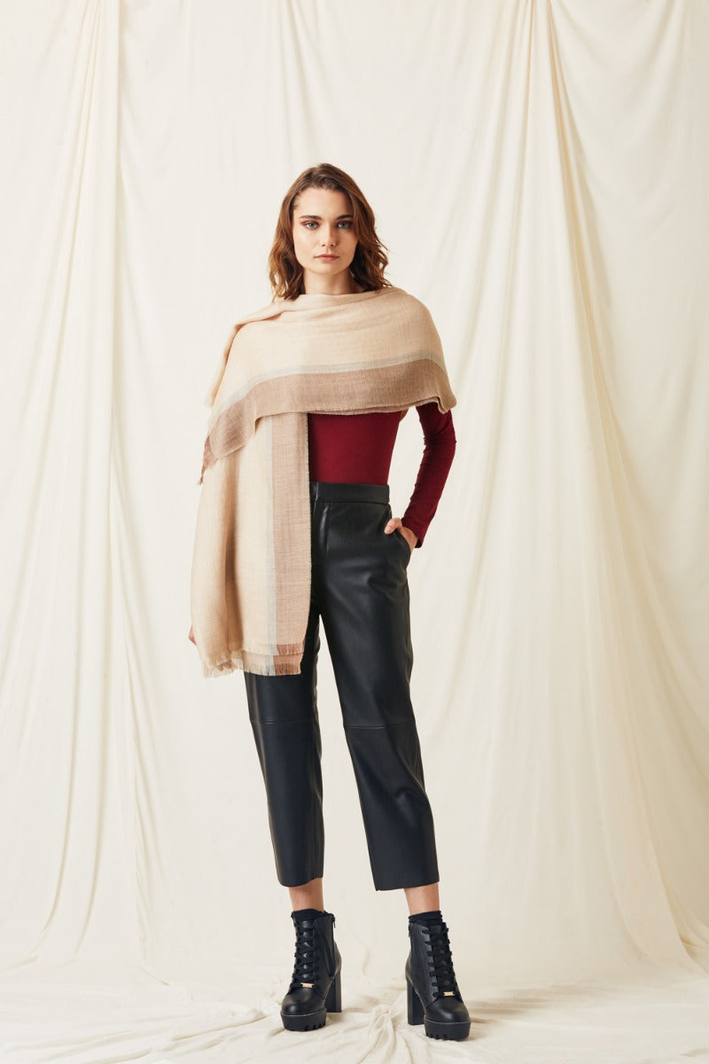 Eco Sateen Baby Alpaca & Silk Shawl