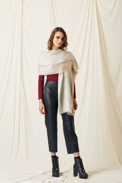 Eco Sateen Baby Alpaca & Silk Shawl