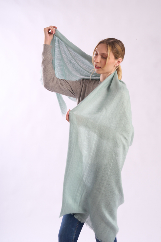 Traforatto Baby Alpaca Shawl