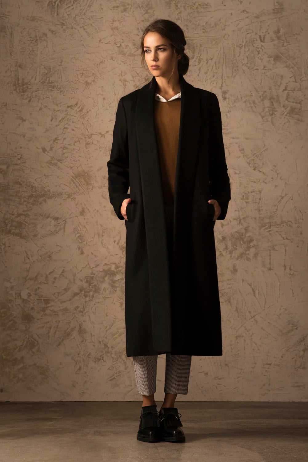 Long 100% Vicuña Swing Coat